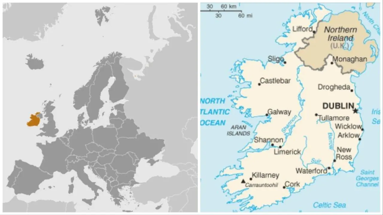 Map of Ireland